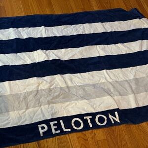 Peloton Navy and White Towel